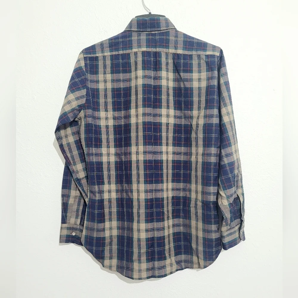 Vintage Pendleton Plaid Flannel Shirt 100% Virgin Wool *Made In USA* mens Size M - Picture 3 of 14